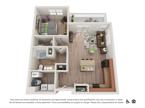 3D Floorplan image of Astor floorplan